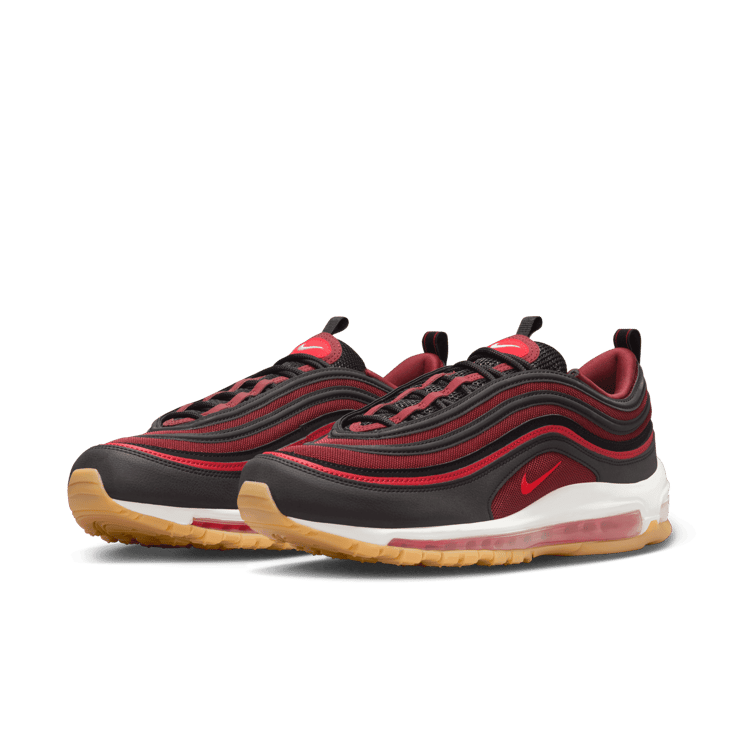 Nike Air Max 97 Black Team Scarlet Angle 2