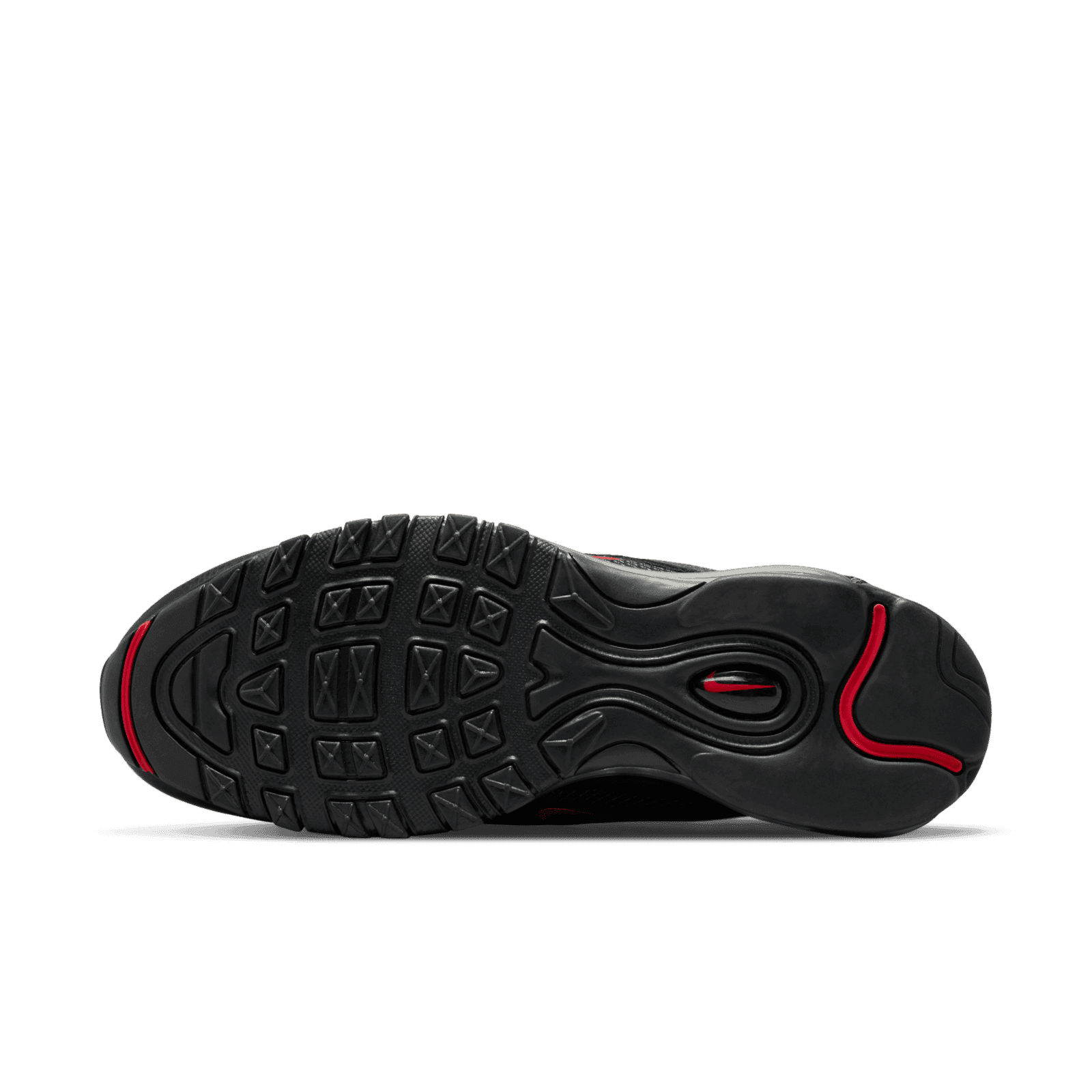 black and university red air max 97