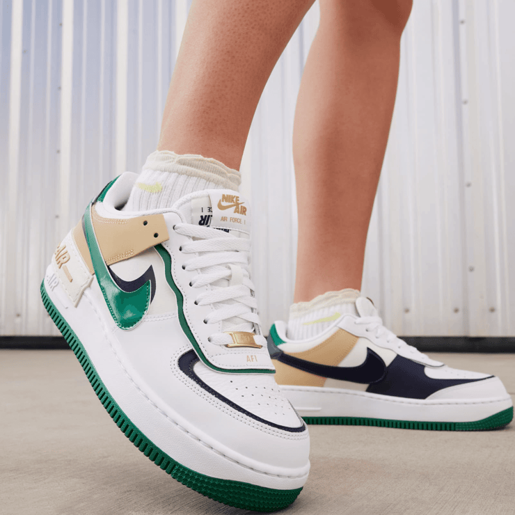 Nike Air Force 1 Shadow 'White Malachite Sesame' (W) Angle 0