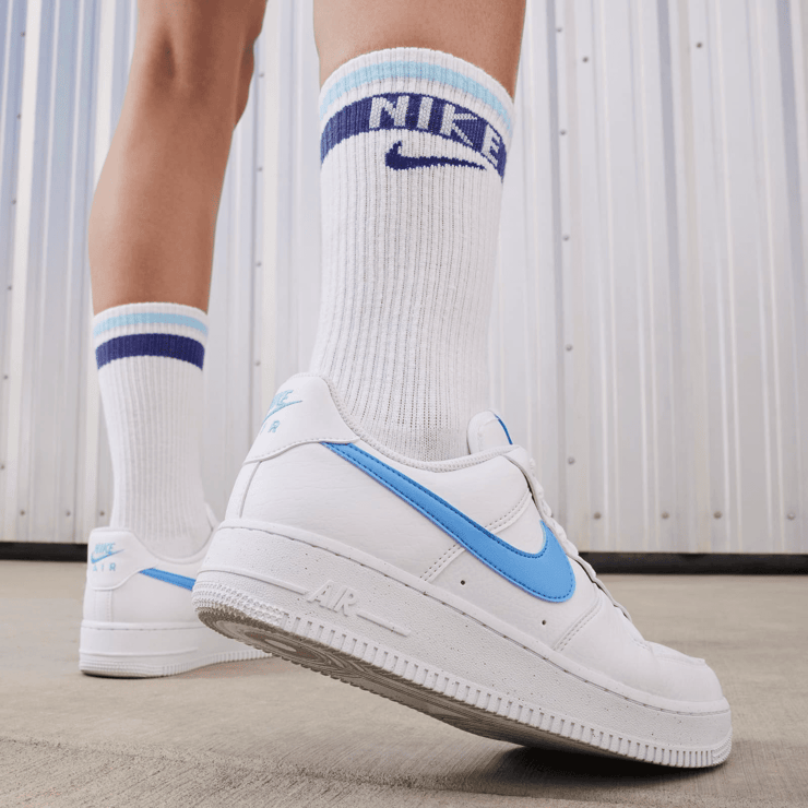 Nike Air Force 1 '07 Next Nature 'White University Blue' (W) Angle 0