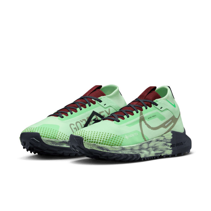 Nike React Pegasus Trail 4 GORE-TEX 'Vapor Green Dark Thunder Blue' (W) Angle 2