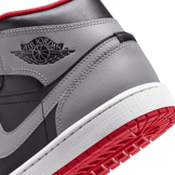 Air Jordan 1 Mid Black Cement Fire Red Angle 4