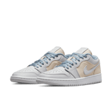 Jordan 1 Low Canvas Grey Cream (W) Angle 2