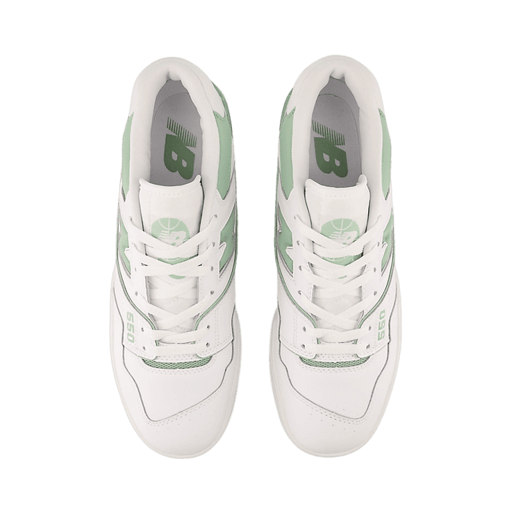 New Balance 550 White Mint Green Angle 1