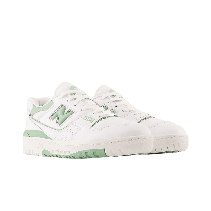 New Balance 550 White Mint Green Angle 2