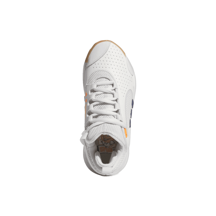 adidas D.O.N. Issue 5 White Orange (GS) Angle 0