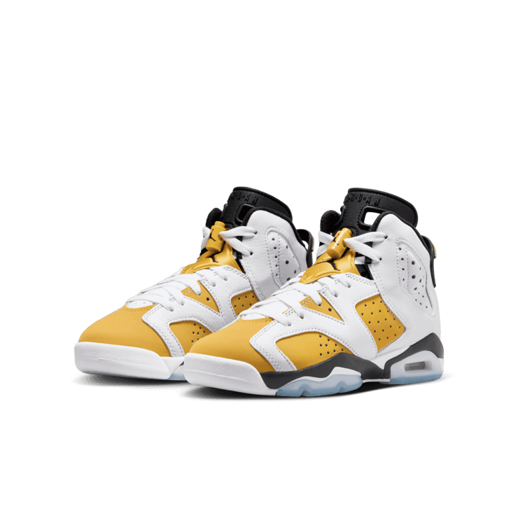 Air Jordan 6 Retro Yellow Ochre (GS) Angle 2