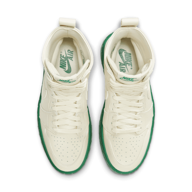 Air Jordan 1 Brooklyn Coconut Milk Pine Green (W) Angle 1