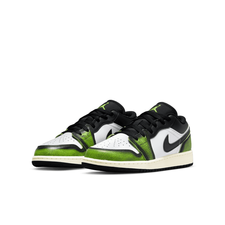 Jordan 1 Low Wear Away Green (GS) Angle 2