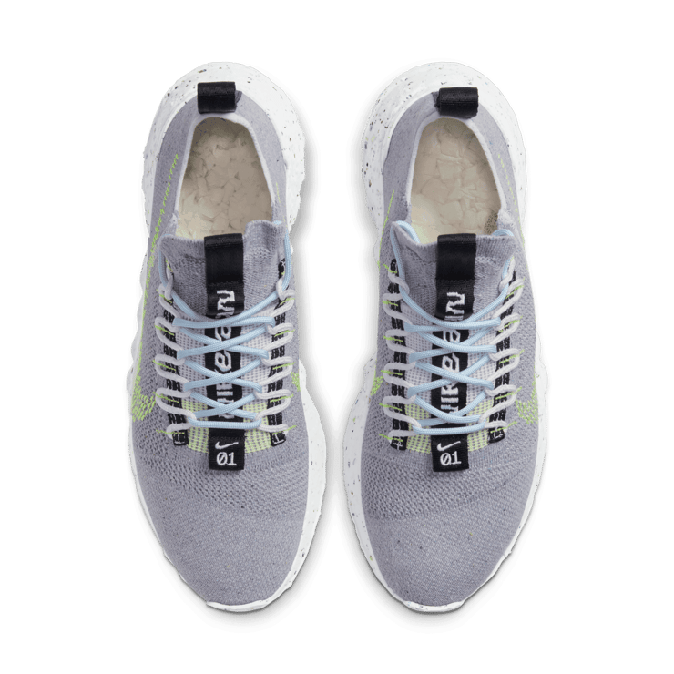 Nike Space Hippie 01 Grey Volt Angle 1