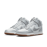 Nike Dunk High Chenille Swoosh Light Smoke Grey Angle 2