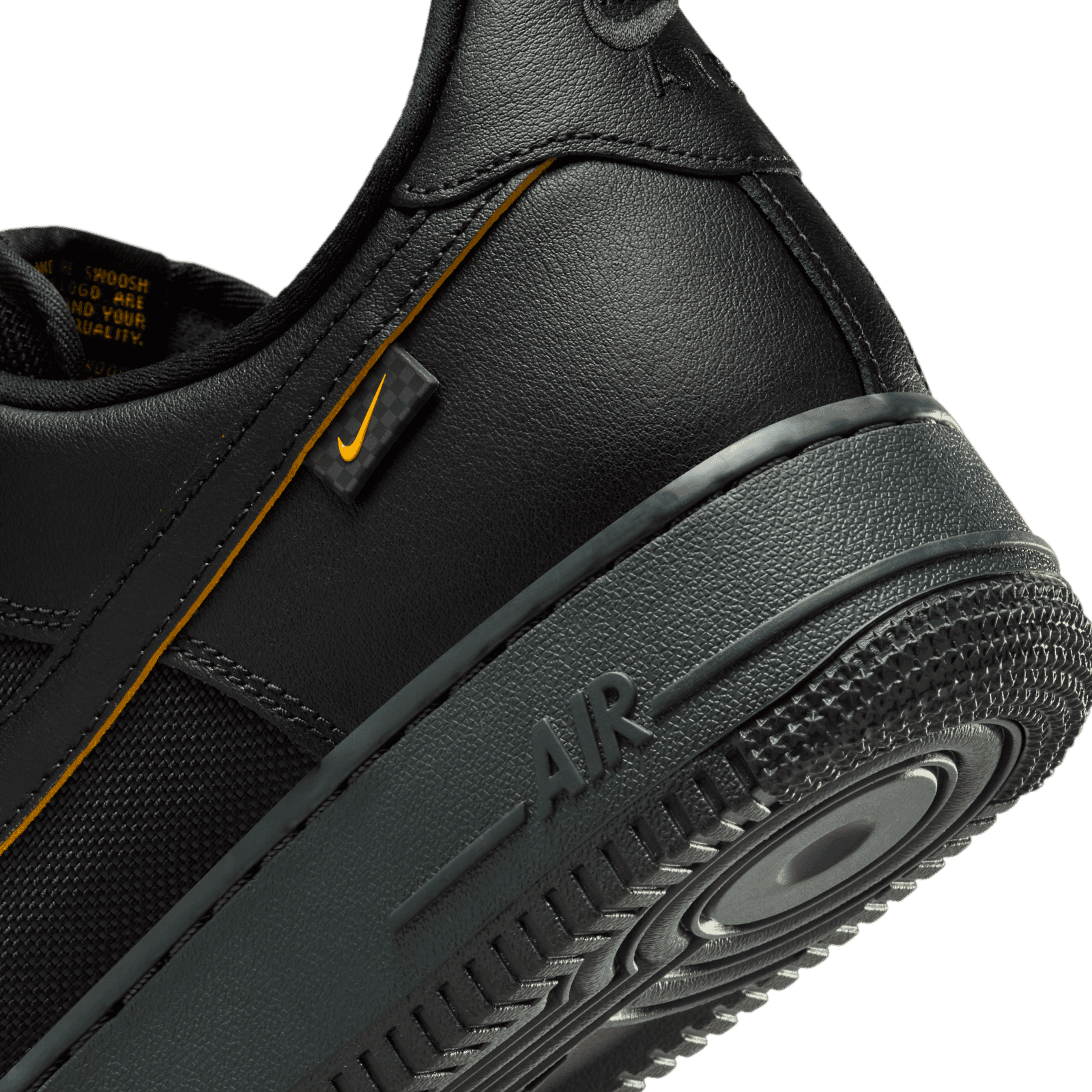 black orange and yellow air force 1