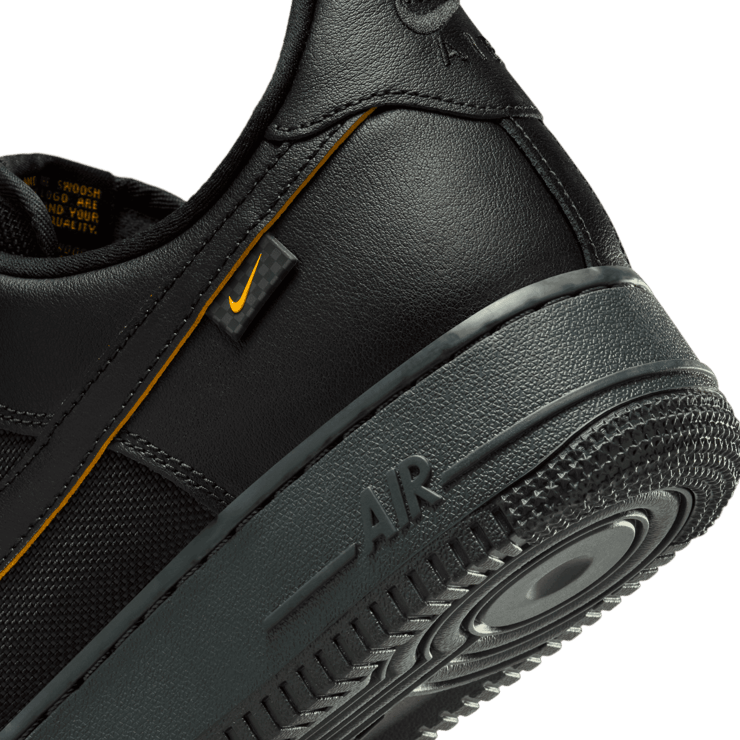 Nike Air Force 1 Low Black Yellow Ochre Angle 5