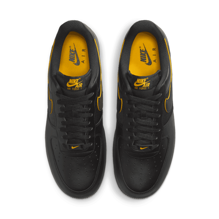 Black air force 1 with yellow swoosh on sale