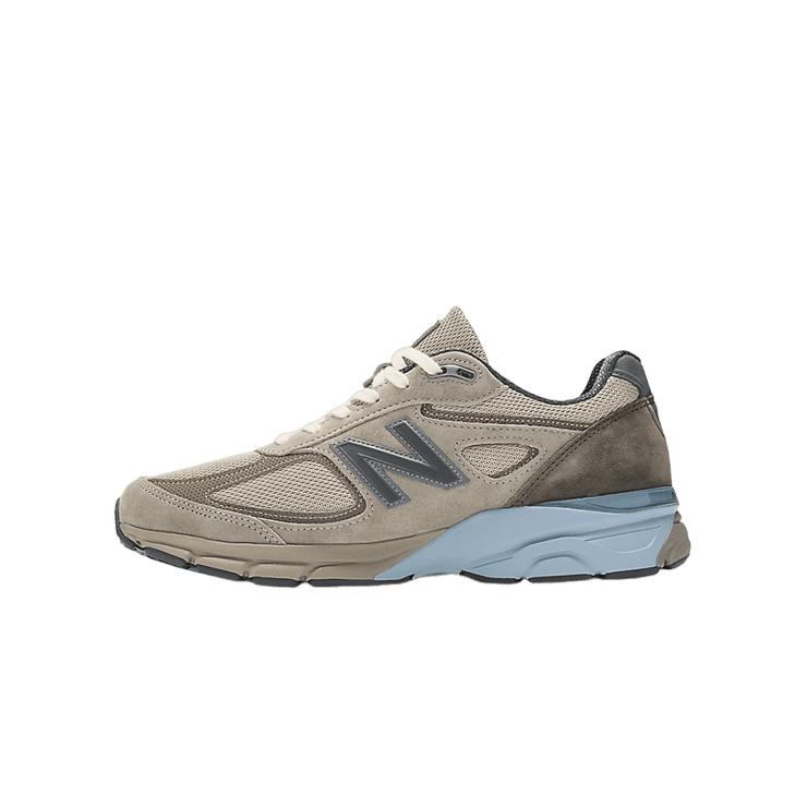 New Balance 990v4 Made in USA Auralee Grey Angle 0