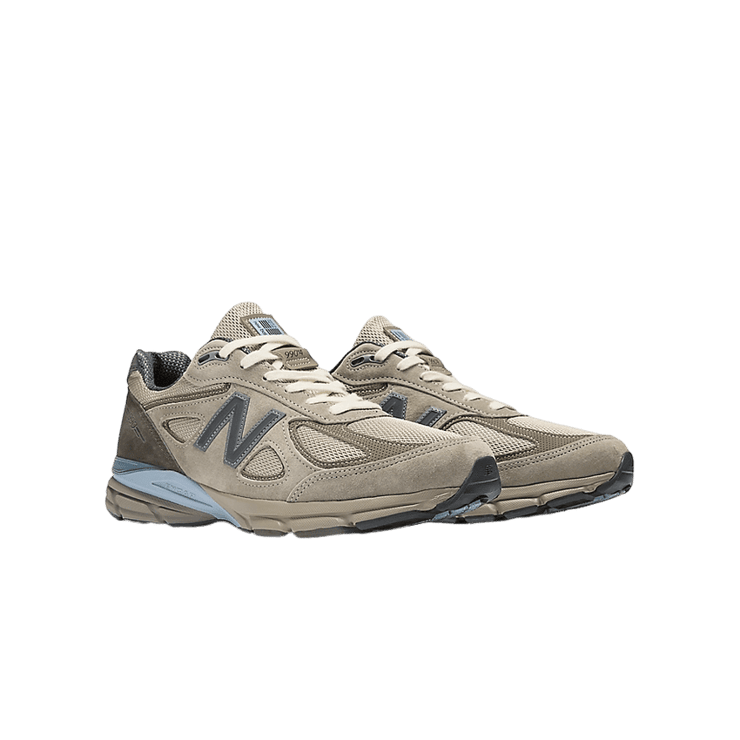 New Balance 990v4 Made in USA Auralee Grey Angle 2