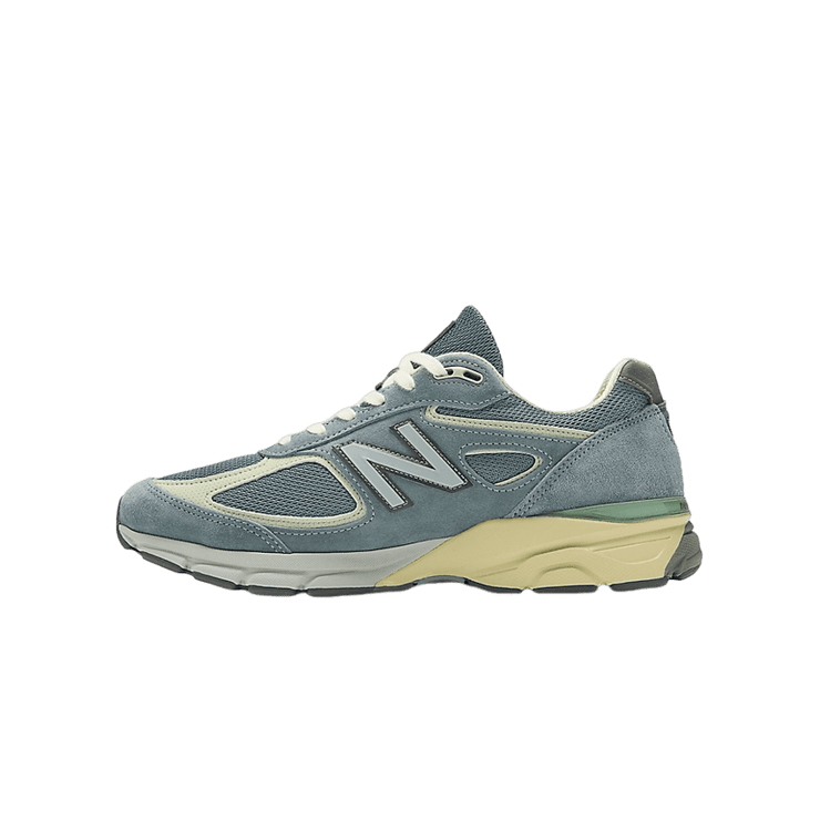 New Balance 990v4 Made in USA Auralee Blue Angle 0