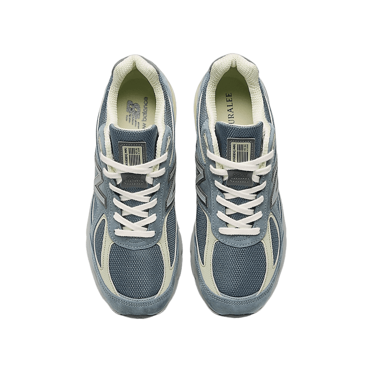 New Balance 990v4 MiUSA Auralee Blue Angle 1