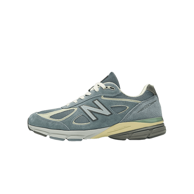 New Balance 990v4 Made in USA Auralee Blue Angle 5