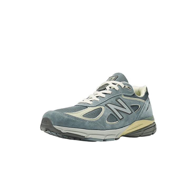 New Balance 990v4 Made in USA Auralee Blue Angle 7