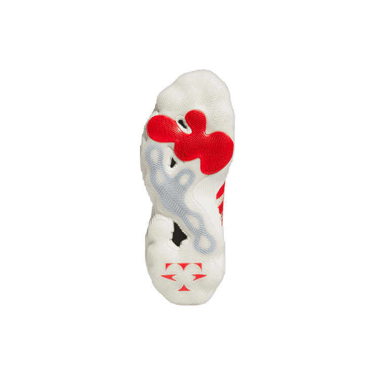 adidas Trae Young 3 White Red Angle 1