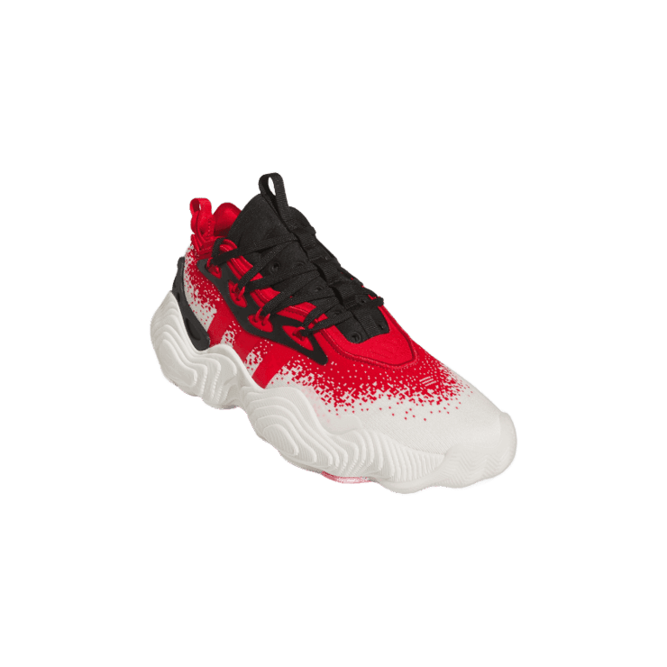 adidas Trae Young 3 White Red Angle 2