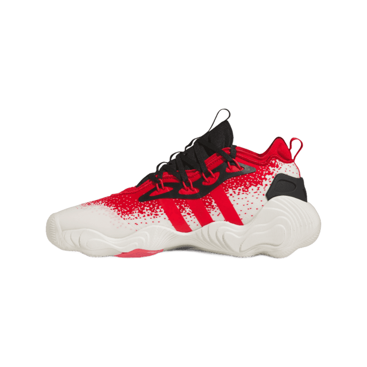 adidas Trae Young 3 White Red Angle 4