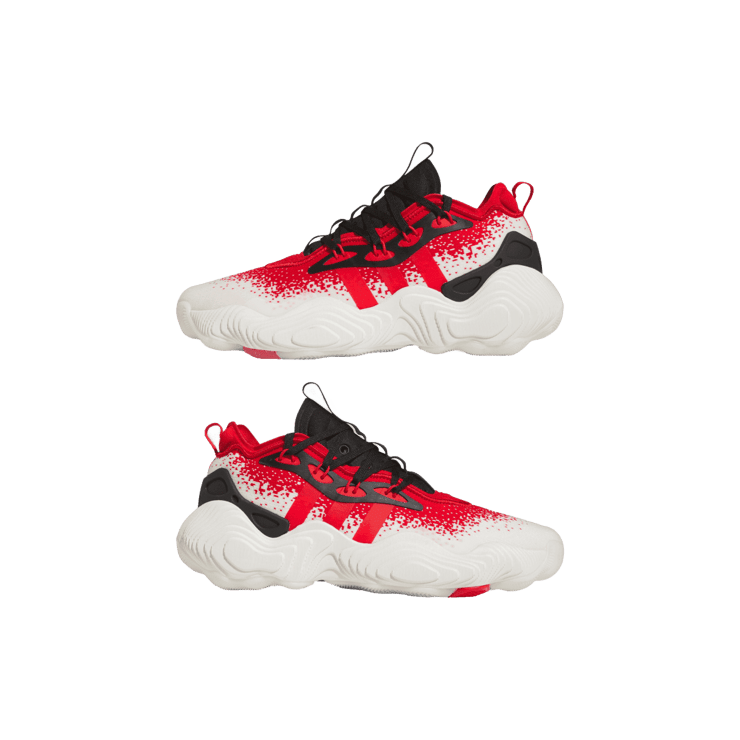 adidas Trae Young 3 White Red Angle 5