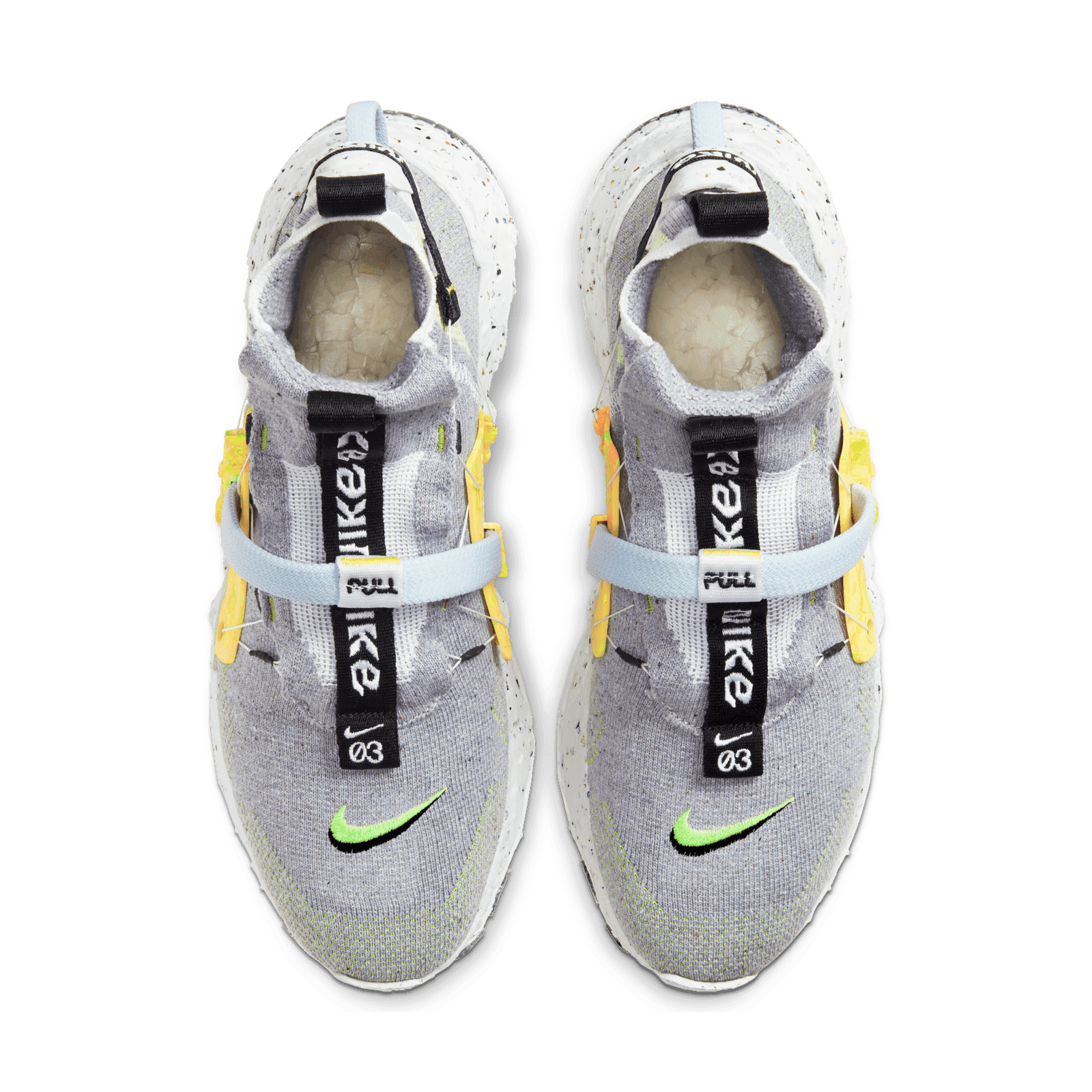 men nike space hippie 03 grey volt stores