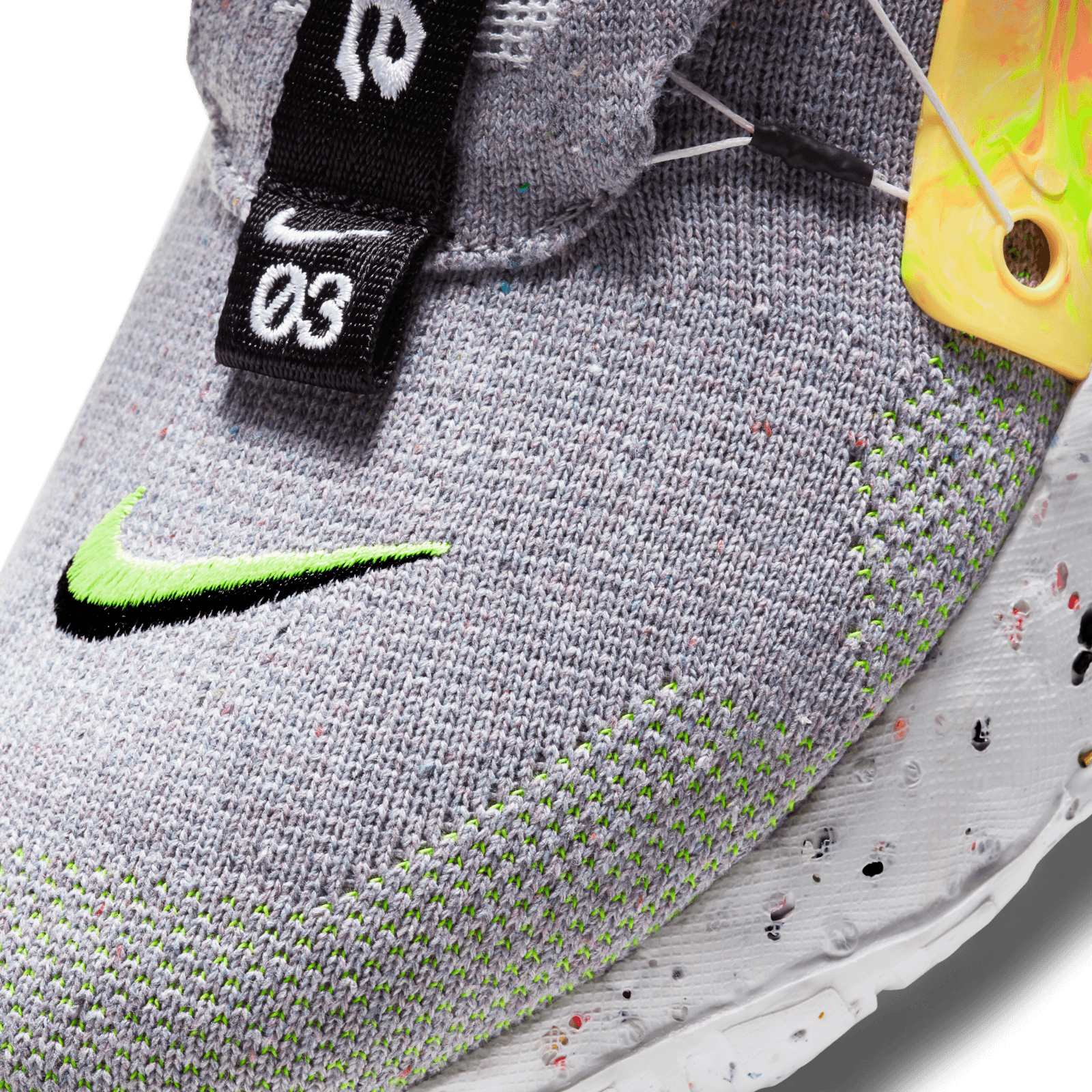 men nike space hippie 03 grey volt