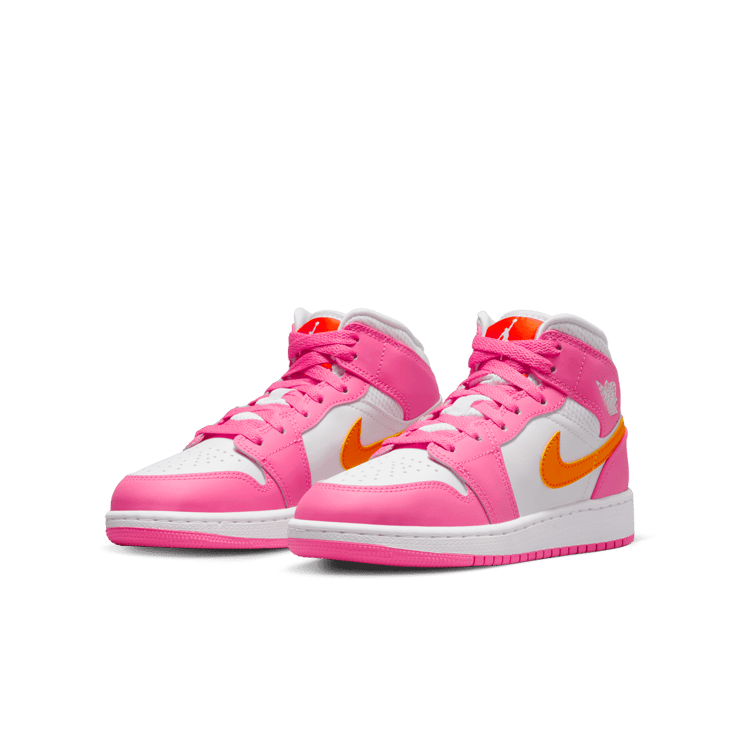 Jordan 1 Mid Pinksicle (GS) Angle 2