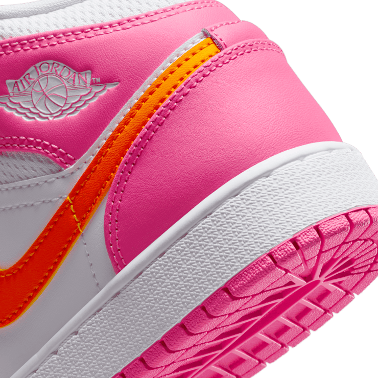 Jordan 1 Mid Pinksicle (GS) Angle 5