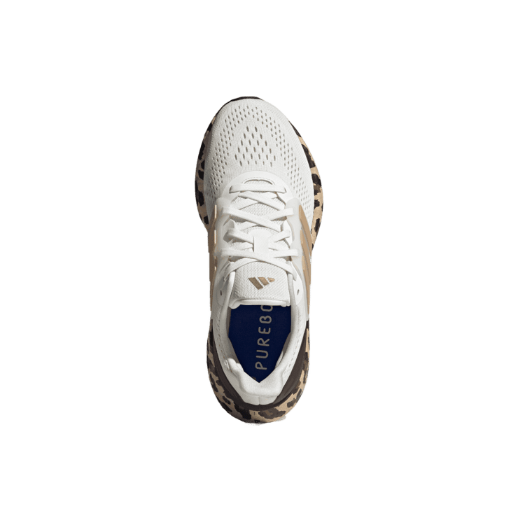 adidas PureBoost 23 White Gold Metallic (W) Angle 0