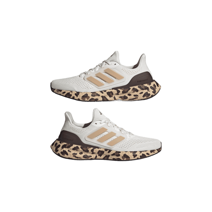 adidas PureBoost 23 White Gold Metallic (W) Angle 5