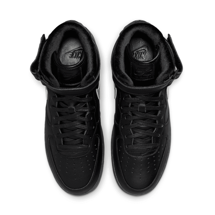 Nike Air Force 1 Mid Premium Black Metallic Angle 1