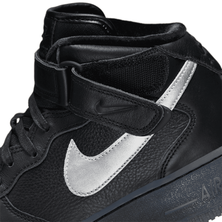 Nike Air Force 1 Mid Premium Black Metallic Angle 6