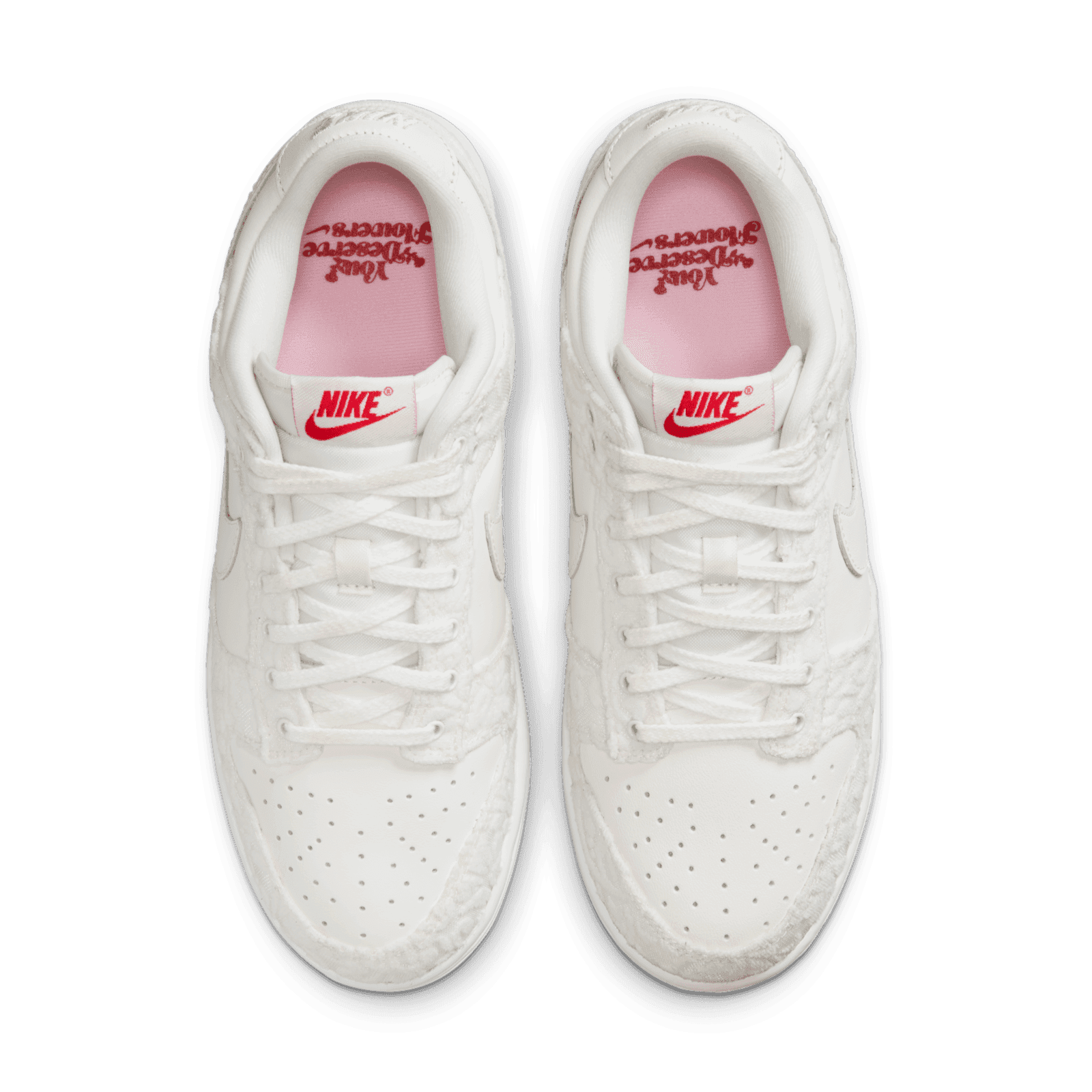 nike white shoes with flowers