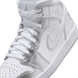 Air Jordan 1 Mid SE Metallic Silver (W) Angle 4