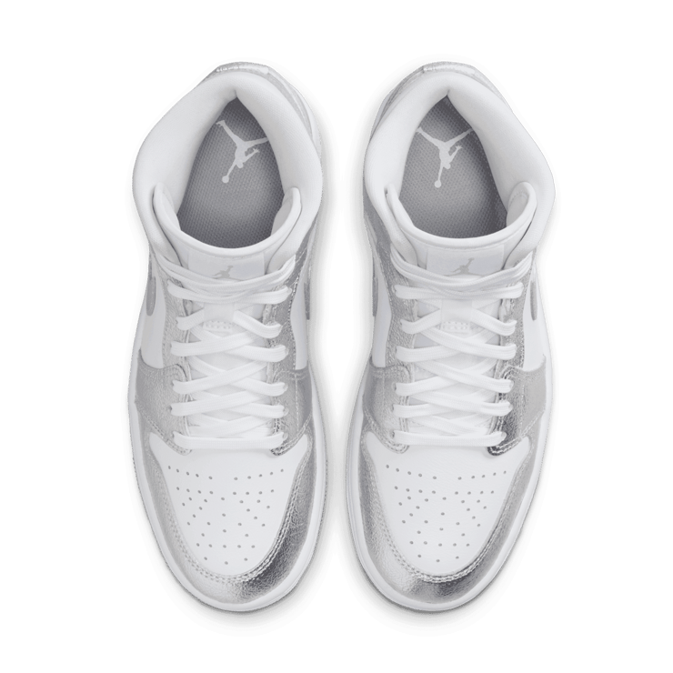 Air Jordan 1 Mid SE Metallic Silver (W) Angle 1