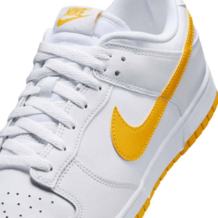 Nike Dunk Low White University Gold Angle 4