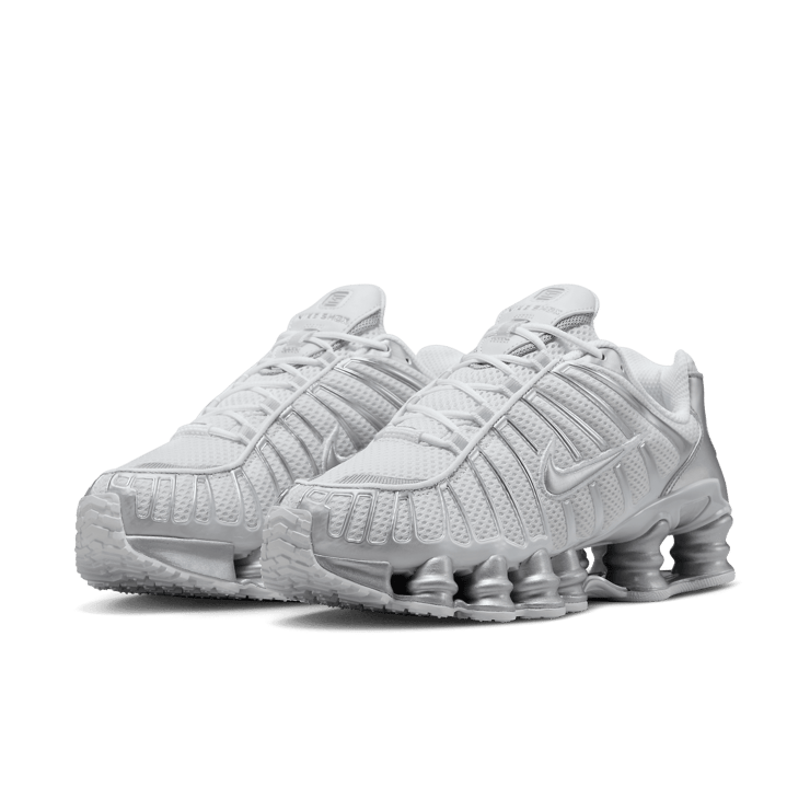 Nike Shox TL White Chrome (W) Angle 2