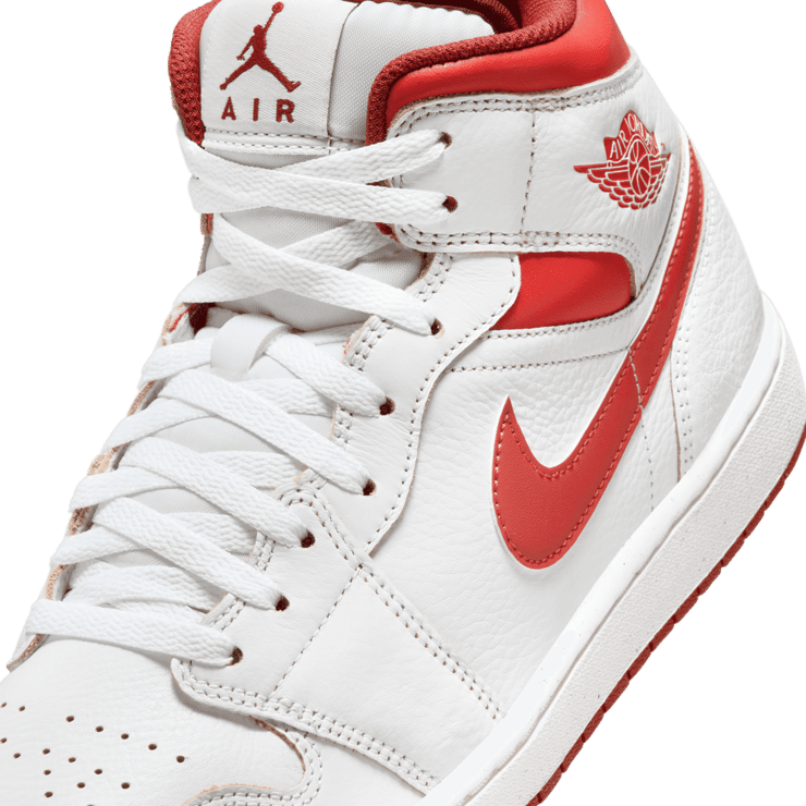 Air Jordan 1 Mid SE Dune Red Angle 4