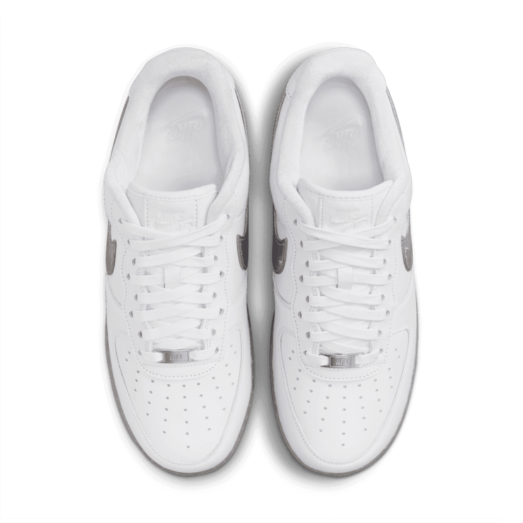Nike Air Force 1 Low Premium White Metallic Silver Angle 1