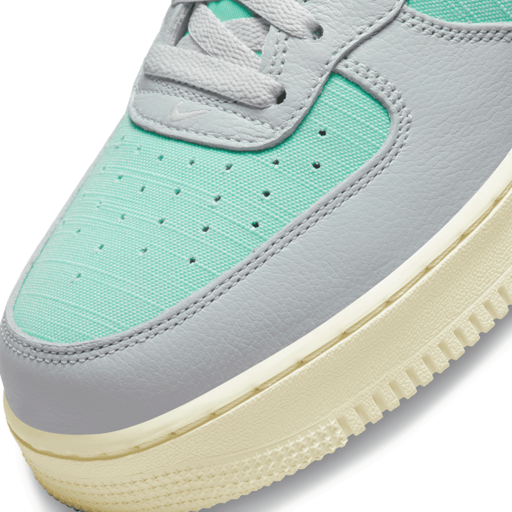 Nike Air Force 1 Mid Certified Fresh Grey Fog Enamel Green Angle 5