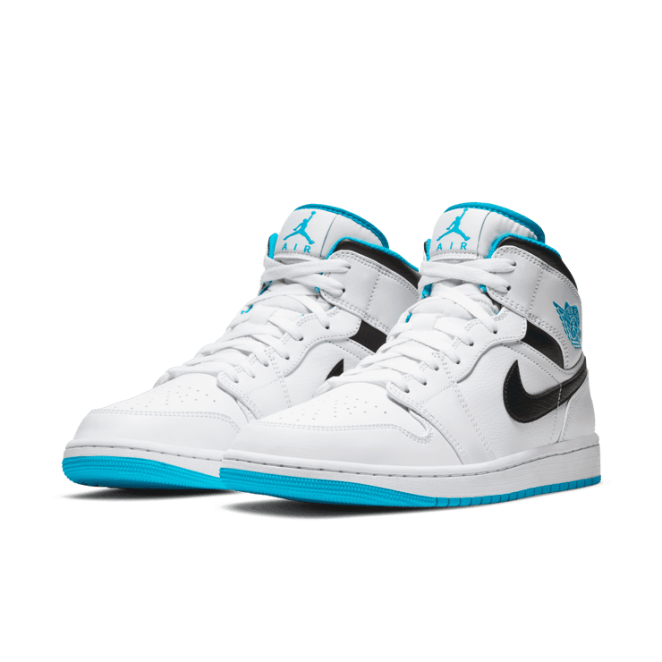 Jordan 1 Mid Laser Blue Angle 2