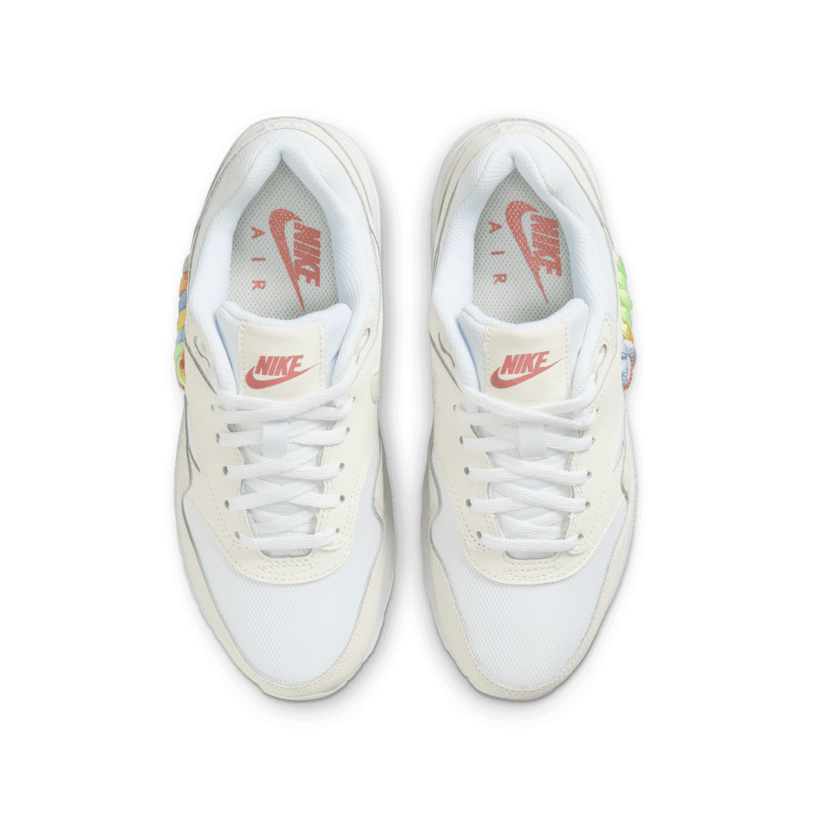 nike air max white with rainbow swoosh
