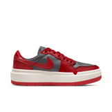 Jordan 1 Elevate Low Dark Grey Varsity Red (W) Angle 1