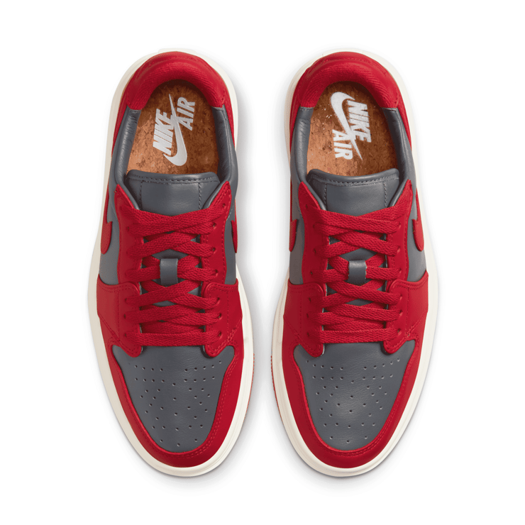 Jordan 1 Elevate Low Dark Grey Varsity Red (W) Angle 2
