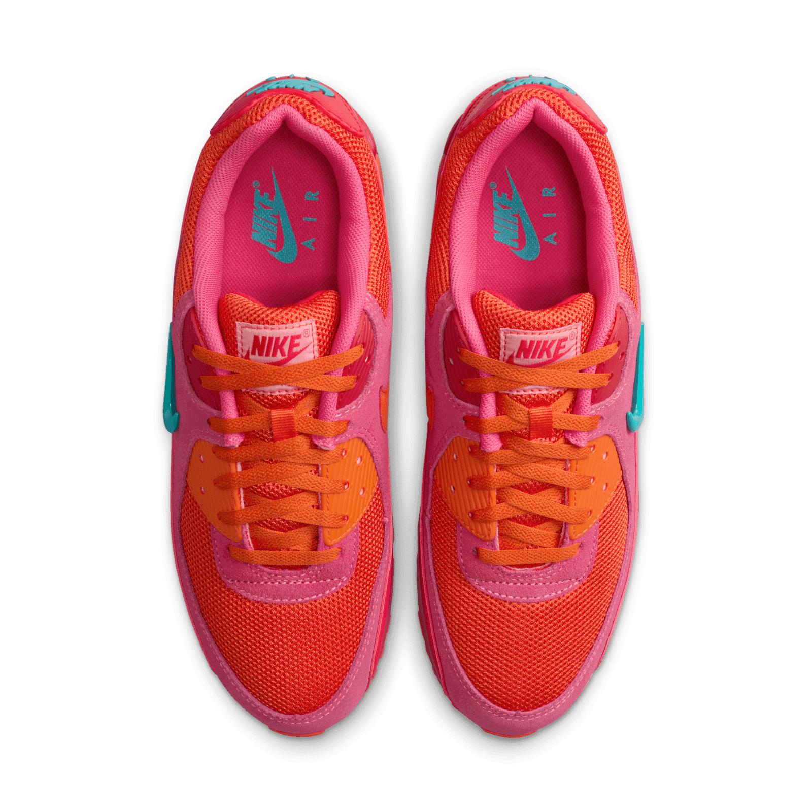 hot pink and orange nike air max
