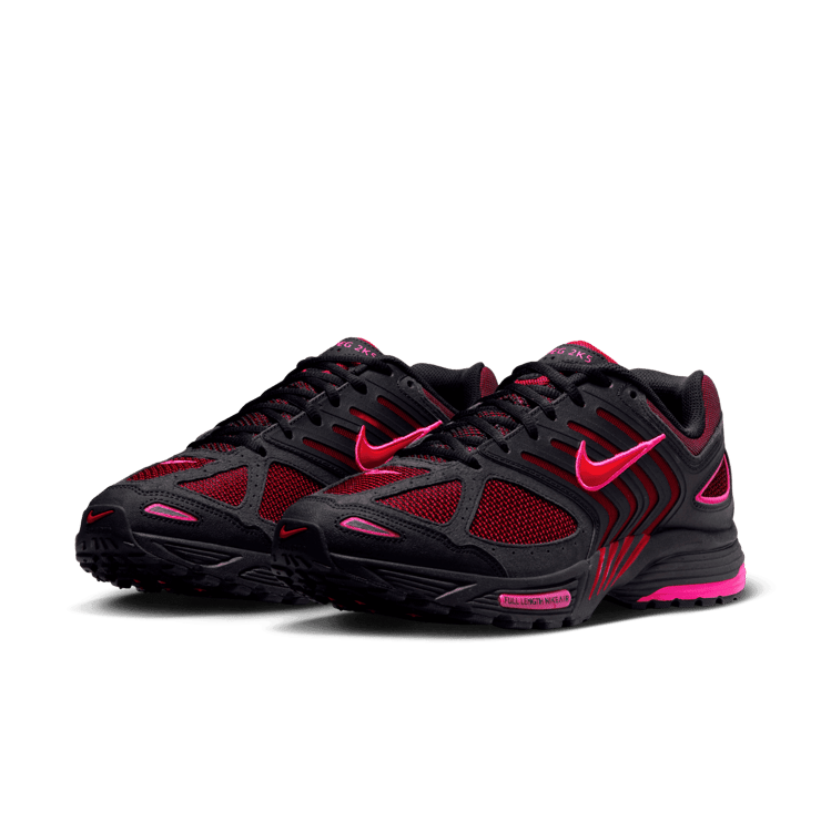 Nike Air Pegasus 2K5 Black Fire Red Angle 2